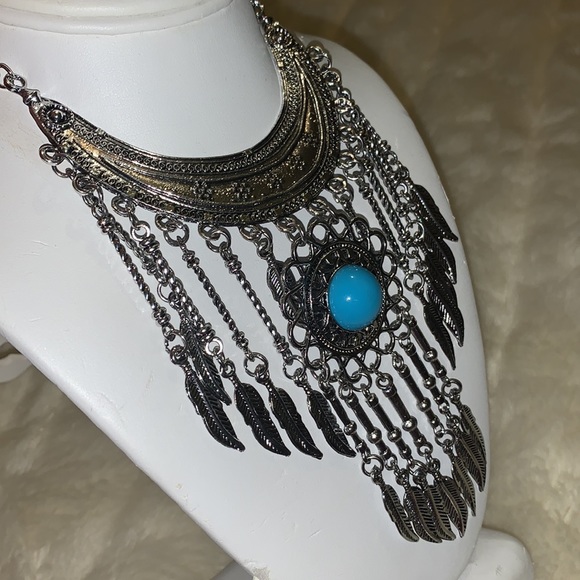 Dream catcher feather choker necklace - Picture 9 of 12